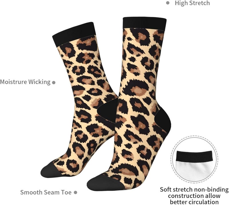 Poream Novelty Funny Crew Socks, Cool Breathable Dress Socks Gift For Men Women - Image 5